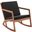 Vernon Rocking Chair in Natural and Black