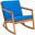 Vernon Rocking Chair in Royal Blue