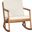 Vernon Teak Brown and Beige Rocking Chair
