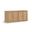 Vero Solid Wood and Oak Veneer 2-Piece Sideboard In Natural