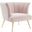 Veronica Channel Tufted Performance Velvet Arm Chair In Pink