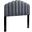 Veronique Twin Performance Velvet Headboard In Charcoal