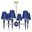 Versailles Chandelier In Navy and Brass