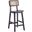 Versailles Counter Stool In Black And Natural Cane