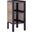Versailles End Table In Black And Natural Cane