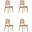 Versailles Round Dining Chair In Nature Cane Set of 4