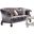 Versailles Velvet and Antique Platinum Loveseat