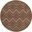 Versatile 4' x 4' Round Rug In Brown