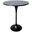 Verve 27 Inch Round Bar Height Table with Marbelized MDF Top In Black