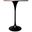 Verve 27 Inch Round Bar Height Table with MDF Top In Black and Dark Walnut