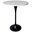 Verve 27 Inch Round Bar Height Table with MDF Top In Black and Light Natural