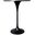 Verve 27 Inch Round Bar Height Table with Sintered Stone Top In Black