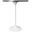 Verve 27 Inch Round Bar Height Table with Sintered Stone Top In White and Black