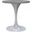 Verve 27 Inch Round Dining Table with Resin Top In White