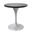 Verve 27 Inch Round Dining Table with MDF Top In White and Black