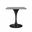 Verve 27 Inch Square Dining Table In White and Black