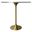 Verve 48 Inch Round Bar Height Table with Sintered Stone Top In Gold and Marble Grey