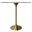 Verve 48 Inch Round Bar Height Table with Sintered Stone Top In Gold and Marble White