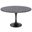 Verve 48 Inch Round Dining Table with Sintered Stone Top In Black and Grey