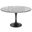 Verve 48 Inch Round Dining Table with Sintered Stone Top In Black and White