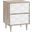 Vespera 2 Drawer Nightstand In Oak White
