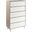 Vespera 5 Drawer Chest In Oak White