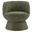 Vesta Chenille Fabric Upholstered Swivel Chair In Basil