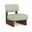 Vetra Vegan Leather Upholstered Accent Chair In Mint