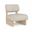Vetra Vegan Leather Upholstered Accent Chair In Taupe
