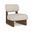 Vetra Vegan Leather Upholstered Accent Chair In Taupe