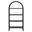Vexley 60 Inch Arched Bookshelf In Black