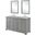 Americana 60" Light Grey Double Vanity Set
