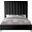 Via Velvet King Bed In Black