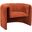 Viana Accent Chair In Burnt Orange