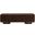 Vianna Velvet Storage Bench In Dark Brown and Walnut