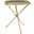 Vicenza Collection Side Table In Gold and Black