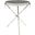Vicenza Collection Steel and Glass Side Table In Silver and Black