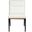 Viceroy Fabric Upholstered Dining Chair Set of 2 In Cream and Matte Black
