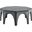 Victory Performance Velvet Ottoman In Gray