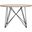 Vida Light Oak and Black Retro Mid Century Wood End Table