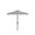 Vienna 7.5 Ft Square Crank Umbrella In Black and White