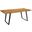Viggo 74 Inch Live Edge Acacia Wood Dining Table In Black and Natural