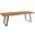 Viggo 96 Inch Live Edge Acacia Wood Dining Table In Black and Natural