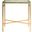 Viggo Chairside Table In Gold and Glass