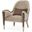 Villa Cherie Accent Chair In Porcini/Hazelnut