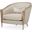 Villa Cherie Matching Chair In Pearl/Caramel