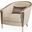 Villa Cherie Matching Chair In Porcini/Hazelnut