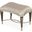 Villa Cherie Ottoman In Bisque/Hazelnut