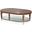 Villa Cherie Oval Cocktail Table In Hazelnut