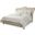 Villa Cherie Queen Channel Tufted Bed In Caramel